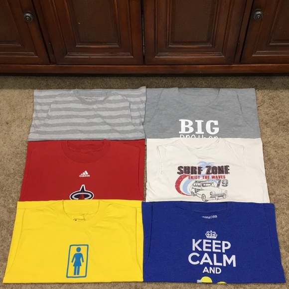 ๐ ADIDAS & OTHER ๐ COLLECTION KIDS T-SHIRTS LOT . - Picture 1 of 4